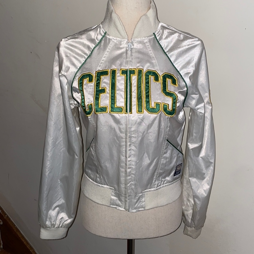 COPY - Vintage ‘NBA Hardwood Classics’ Old School ‘Boston CELTICS’ Bomber Jacke…